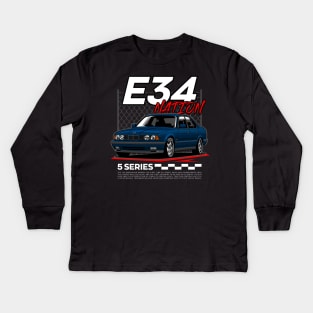 E34 5 Series Kids Long Sleeve T-Shirt